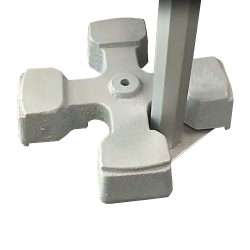 Lot de 2 poids de lestage en fonte | croix de 15 kg unitaire