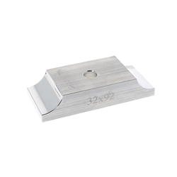 Bride de platine aluminium 32x92