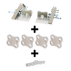 Pack support pédales enfants - Déport + pattes adaptation