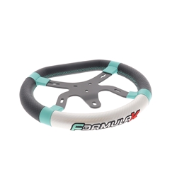 Volant FORMULA K "M6R" v.24 logo fond blanc (patte Mychron intégrée)