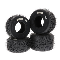 Set de 4 pneus Komet K3W pluie (2 AV + 2 AR) (Cat. X30 Senior, S125 junior, S125 Senior)