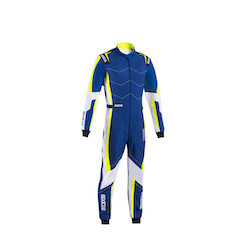 Combinaison Sparco KERB ADVANCED KID - Bleu/Jaune/Blanc - ENFANT