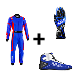 Kit pilote Thunder Rookie Bleu/Rouge Adulte