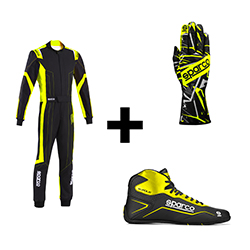 Kit pilote Thunder Rookie Noir/Jaune Adulte