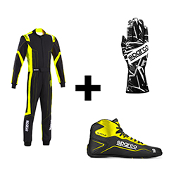 Kit pilote Thunder Rookie Noir/Jaune Enfant