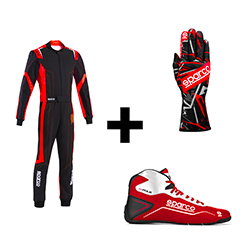 Kit pilote Thunder Rookie Noir/Rouge Enfant