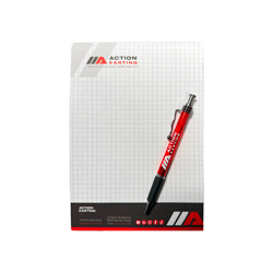 Pack de rentrée Stylo + Bloc-notes ACTION KARTING