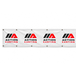 Bâche mircoperforée de piste 1,00 x 10,00 m - ACTION KARTING