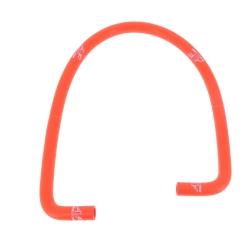 Durite à eau siliconnée renforcée - Orange - 1 m - Coudée 90° - AF RADIATOR