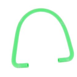 Durite à eau siliconnée renforcée - Vert fluo - 1 m - Coudée 90° - AF RADIATOR