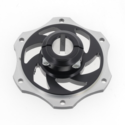 Porte disque AR Ø25 mm | Alu anodisé Noir