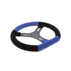 Volant F1 alcantara bleu/noir