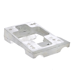 Platine IPK magnésium nue percée - Ø 30 ou 32 mm