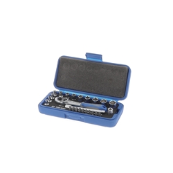 Coffret cliquet et embouts 1/4" (25 pièces)