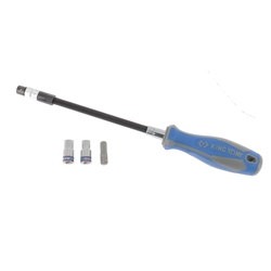 Kit tournevis flexible avec douille 1/4"